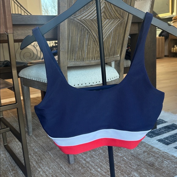 Beach Riot Limited EditionNavy and Red Colorblock Bikini Top